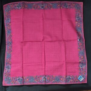 Yves Saint Laurent Vibrant Pink Paisley Scarf